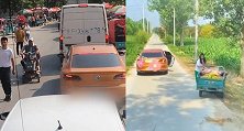 山东菏泽：消防出警在村里遇堵车，热心女子一路相助
