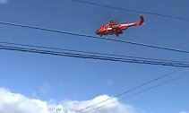 日本一直升机台风救援时发生失误 七旬老妇当场从40米高空坠落