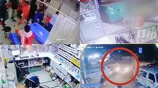 因治疗家人起争斗，印男子驾车反复冲击医院：撞烂药房撞毁数十车