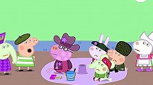 小猪佩奇：佩奇和同学们都想在沙坑里玩吵起来了！
