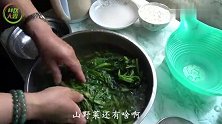 大姑和姚姨包饺子，做大雷爱吃的山野菜馅，在自家凉亭里吃真过瘾