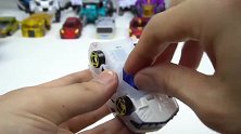 6款魔幻车神变形汽车卡片机器人玩具