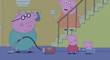小猪佩奇：猪爸爸又逞能了，他去地下室找手电，结果摔了一跤