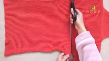 毛衣不穿别扔，剪一刀再缝2圈，超吸睛闺蜜见了抢着要