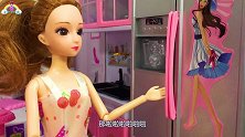 小姨空闲时间敷面膜，朵朵和天天也要敷面膜，小姨被逼无奈