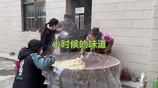 农家院里，蒸这么多糯米，到底是在做什么？