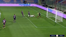 第38分钟萨索洛球员久里契奇射门-绝佳机会打偏