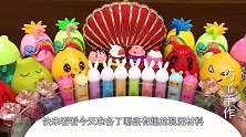 这样混泥简直太爽了！把成排黏土指甲油等材料全混合，无硼砂过瘾
