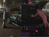 江苏一女子疑被男友劈腿 朝百万豪车喷漆：渣男