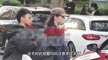 白百何与儿子出行，小腹隆起明显被疑怀孕，14岁元宝身高很瞩目