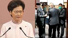 逢会必闹的反对派议员泼水阻挠教科书议题，林郑月娥深夜发文痛斥