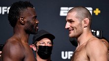 UFC on ESPN28期对视集锦：霍尔斯特里克兰笑脸相迎