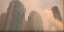 深圳华强北赛格发生火情 消防：楼顶室外冷却塔冒烟，已扑灭