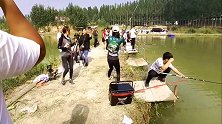 花1200元进鱼塘钓鱼，塘主赚钱的新思路