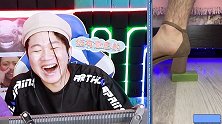 憋笑大挑战：男人穿高跟鞋，踩中肥皂摔一跤！
