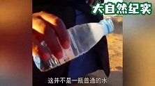 沙漠中没水有多恐怖？倒下一瓶水，下一秒诡异的事发生