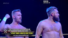 WWE-18年-英国锦标赛：NXT双打冠军赛 毋庸置疑新时代迎战本土挑战者胡子山-精华