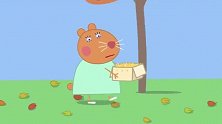 小猪佩奇：乌龟会爬树，香坊对来救援，结果却被困在树上！