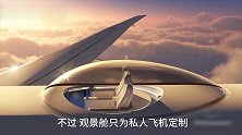 新型飞机，自带“全透明观景舱“，坐上去就不想下来！
