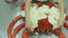 20斤的大螃蟹，本来以为是新鲜的，打开之后内藏乾坤啊！