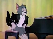猫和老鼠：汤姆是个钢琴师，弹钢琴很厉害，能开个人演奏会