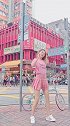 小姐姐香港街头甜美跳舞，动感十足，快来围观