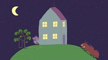 猪爸爸出门未关报警器，把周围邻居吵醒了，他感到抱歉