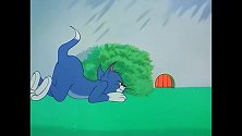 猫和老鼠：杰瑞躲进老鼠洞又故意在汤姆的脚上装上了喇叭