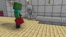 Minecraft动画《保龄球对决》，快被小僵尸蠢哭了！