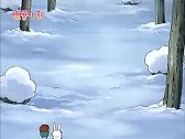 蜡笔小新：大家都用滑雪板滑雪，只有小新用菜板滑雪！