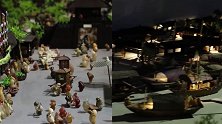 历时10年搜集 800多块奇石还原《清明上河图》