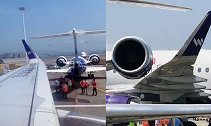 重庆机场停机坪2客机发生剐蹭 航司：系飞机离港推出时发生
