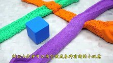 小伙用太空沙制作青苹果，一刀切下去，过程太解压了！