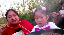 胖妹花了上百元买的羊杂，就为了给家里人添个乐