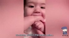 爸爸开启自动门，宝宝站在门前以为自己有超能力，这表情太逗了