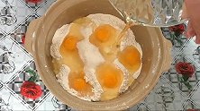 一斤面粉，五个鸡蛋，不用烤箱，教你做家庭版蜂蜜小面包
