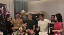吴秀波现身生日会，曾志伟钟丽缇把酒言欢张伦硕给波叔敬酒