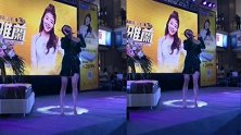 超女冠军安又琪近况曝光，穿露肩短裙走穴唱《唱得响亮》