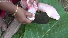 印度老奶奶拿来20斤鸡肉，看看她是怎么烹饪的，就是过程不美妙