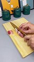家里的刀钝了，用这个磨刀石磨几下就锋利了，省时又省力  磨刀器 有好货