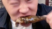小伙吃乌鸡黑皮的，特别的嫩香，太美味了