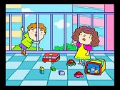 幼儿安全教育动画 阳台上