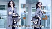 李英爱原来这么会穿，中长款外套搭配阔腿裤，齐肩卷发时髦又减龄