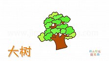植物简笔画大全，画雄壮的大树简笔画