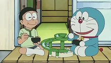 哆啦A梦：小夫家的流水素面很有贵族的气质哦！