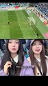 卡兰加点球不进！现场的大连美女球迷气的爆粗口