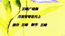 王峰广场舞《月亮弯弯在天边》步子舞