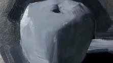 农村大神平衡黑白灰，三种颜色合理搭配，居然能画出立体的苹果！