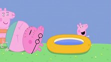 小猪佩奇：猪爸爸是有多热啊，脸都红成这样，感觉要爆炸了！