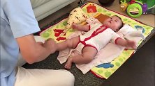7个月宝宝肌张力高，爸爸在家坚持每天这样给他按摩，效果很好！